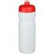 Bidón deportivo de 650 ml Baseline® plus Ref.PF220201-ROJO/BLANCO TRANSPARENTE 