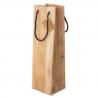 Bolsa papel efecto madera 1 botella "abeto"