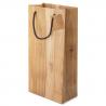 Bolsa papel efecto madera 2 botellas "abeto"