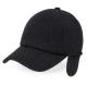 Gorra de lana con orejeras plegables 