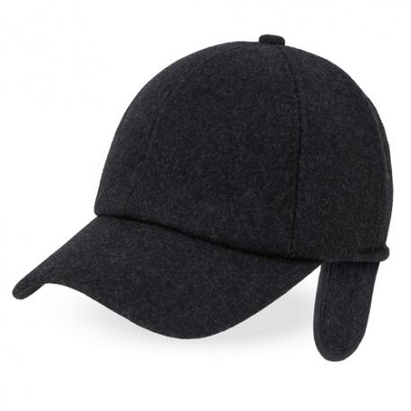 Gorra de lana con orejeras plegables 