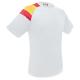 Camiseta en tejido técnico con bandera 145g/m2 Ref.CFT500-BLANCO