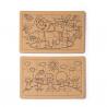 Set de puzzles elaborados con cartón reciclado ZEON