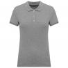 Polo de punto piqué manga corta mujer