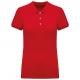 Polo de punto piqué manga corta mujer Ref.TTK291-RED
