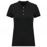 Polo de punto piqué manga corta mujer