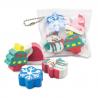 Set gomas navideñas "hal" 1 pack