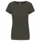 Camiseta con elastano mujer Ref.TTK3013-CAQUI OSCURO