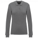 Polo de punto piqué manga larga bio180 mujer Ref.TTK2028-BREZO GRIS
