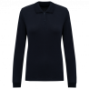 Polo de punto piqué manga larga bio180 mujer