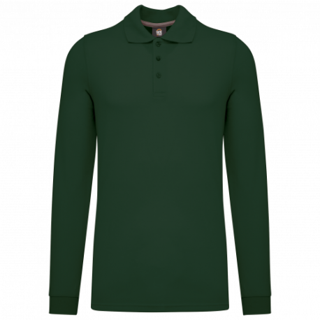 Polo antibacteriano manga larga hombre