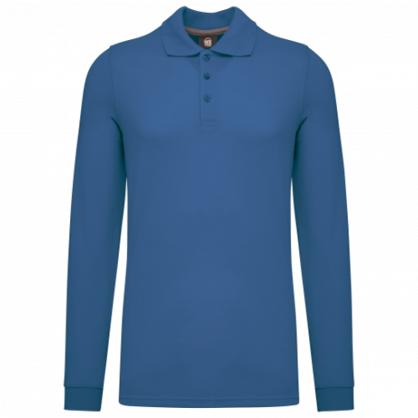 Polo antibacteriano manga larga hombre