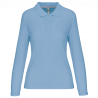 Polo antibacteriano manga larga mujer