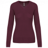 Jersey cuello de pico mujer