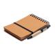 Libreta reciclada con bolígrafo Notie Ref.MDMO2481-MARRÓN 