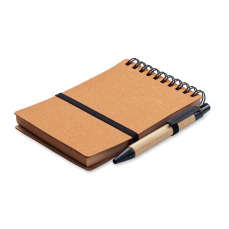 Libreta reciclada con bolígrafo Notie