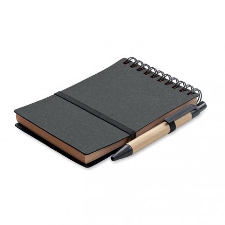 Libreta reciclada con bolígrafo Notie