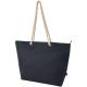Bolsa de playa refrigeradora de material reciclado GRS con asas de cuerda panama 23l Panama 23l Ref.PF130079-AZUL MARINO 