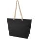 Bolsa de playa refrigeradora de material reciclado GRS con asas de cuerda panama 23l Panama 23l Ref.PF130079-NEGRO INTENSO 
