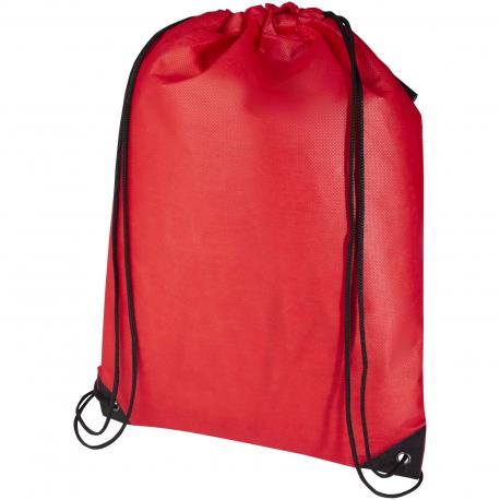 Bolsa de tela sin tejer de material reciclado GRS con cordón de 5 l Evergreen