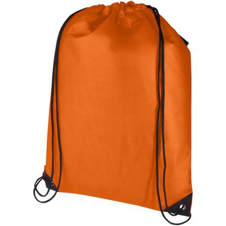 Bolsa de tela sin tejer de material reciclado GRS con cordón de 5 l Evergreen