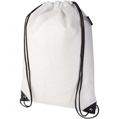 Bolsa de tela sin tejer de material reciclado GRS con cordón de 5 l Evergreen