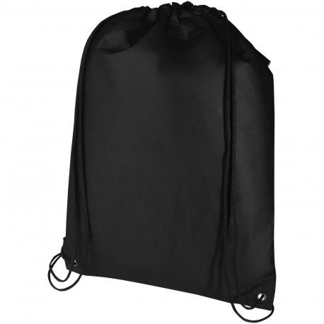Bolsa de tela sin tejer de material reciclado GRS con cordón de 5 l Evergreen
