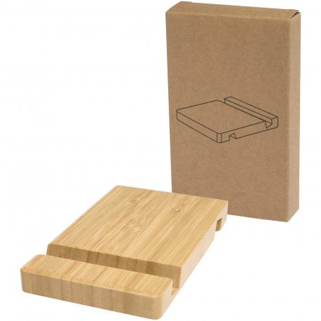 Soporte de bambú de 2 ángulos para tableta y teléfono Bubup