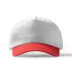 Gorra de 5 paneles 100% algodón FREYA Ref.RGO7030-BLANCO/ROJO