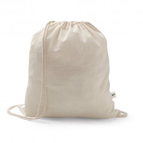 Bolsa tipo mochila de algodón reciclado 70% y poliéster 30% rpet 150 gm² Salamanca