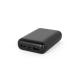 Batería externa de 10000 mah en abs reciclado 100% rabs Leakey 10 Ref.PS97198-NEGRO 