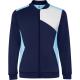 Chaqueta deportiva con cierre frontal de cremallera LEROS Ref.RSU0340-CELESTE/MARINO