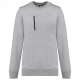 Sudadera day to day con bolsillo de cremallera contrastada Ref.TTWK403-OXFORD GREY/BLACK