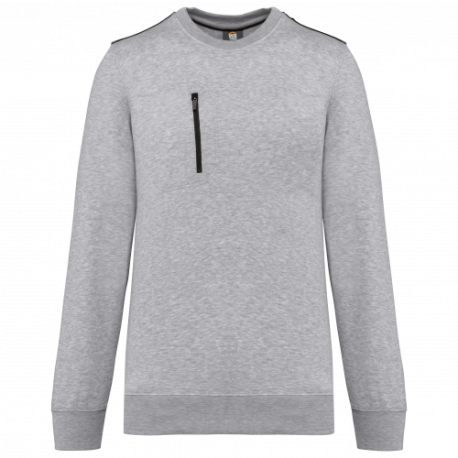 Sudadera day to day con bolsillo de cremallera contrastada