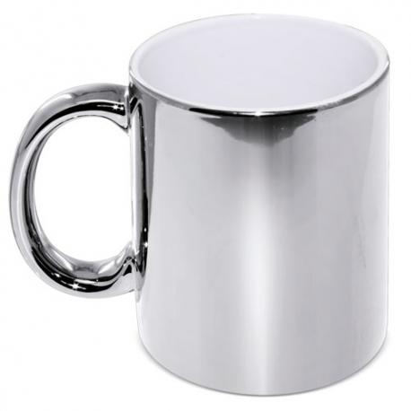 Mug de cerámica metalizada de 330ml