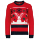 Jersey cuello redondo de navidad infantil Ref.TTK9012-ROJO CEREZA