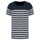 Camiseta marinera de algodón orgánico para niños Ref.TTK3035-STRIPES MARINAS/BLANCAS