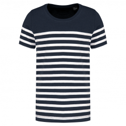 Camiseta marinera de algodón orgánico para niños