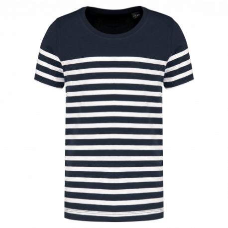 Camiseta marinera de algodón orgánico para niños
