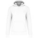 Sudadera capucha ecorresponsable niños Ref.TTK4029-BLANCO