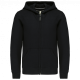 Sudadera capucha y cremallera niños Ref.TTK455-NEGRO