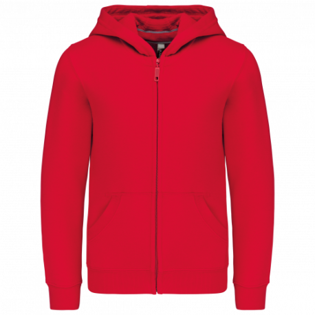 Sudadera capucha y cremallera niños