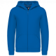 Sudadera capucha y cremallera niños Ref.TTK455-AZUL REAL AZUL