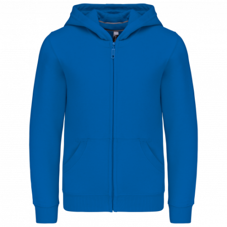 Sudadera capucha y cremallera niños
