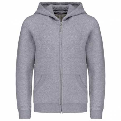 Sudadera capucha y cremallera niños
