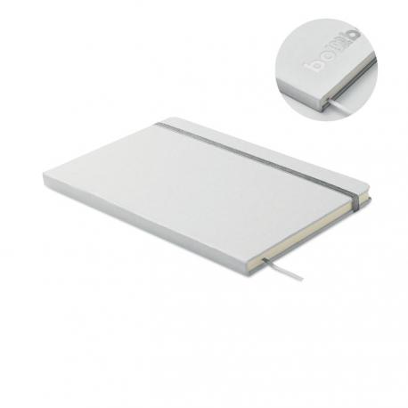 Libreta a5 con tapa de cartón Route white