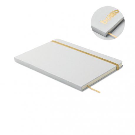 Libreta a5 con tapa de cartón Route white