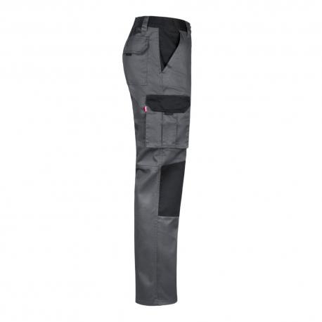 Pantalón de sarga multibolsillos bicolor 240 gm² en algodón 35% y poliéster 65% Vl njord