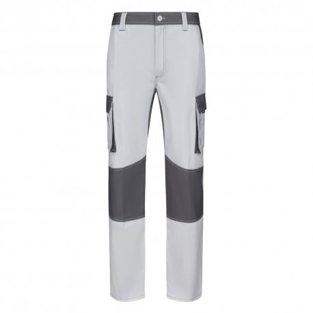 Pantalón de sarga multibolsillos bicolor 240 gm² en algodón 35% y poliéster 65% Vl njord