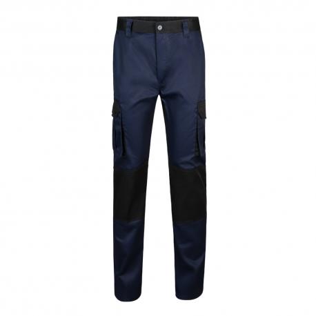 Pantalón de sarga multibolsillos bicolor 240 gm² en algodón 35% y poliéster 65% Vl njord